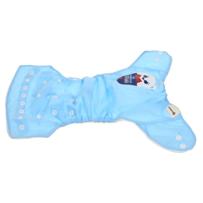 Многоразовый подгузник Крошка Я «Джентельмен», 3-8 кг, голубой