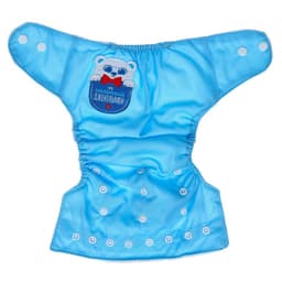 Многоразовый подгузник Крошка Я «Джентельмен», 3-8 кг, голубой