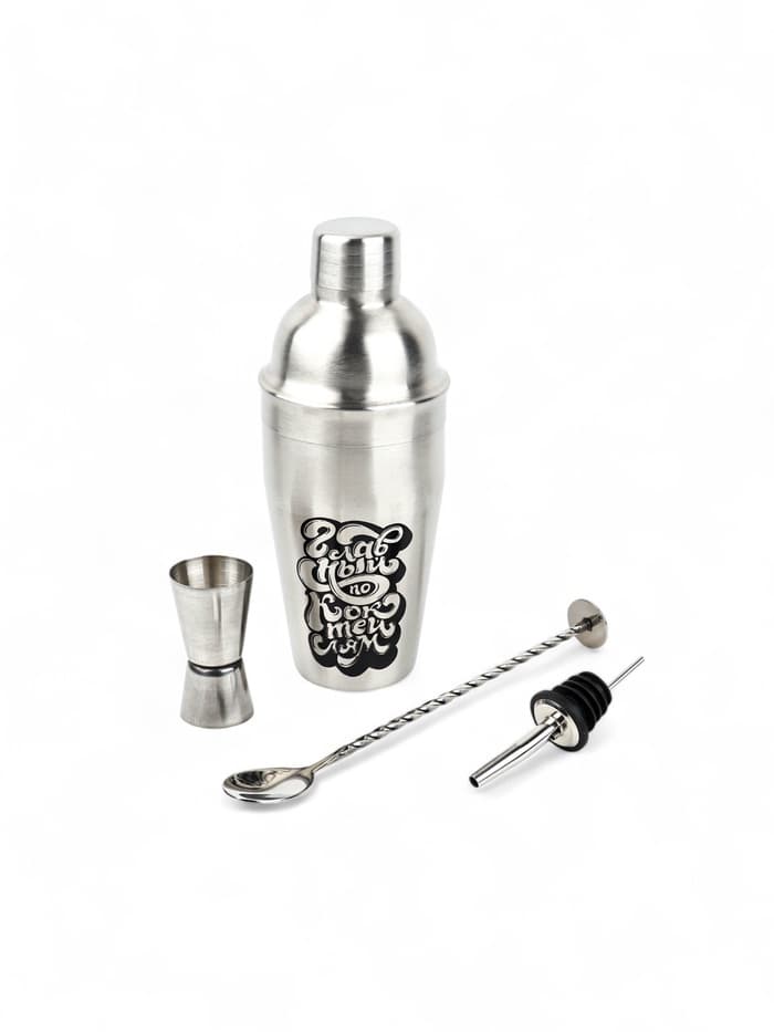 Набор для приготовления коктейлей «Главный по коктейлям»: 4 предмета