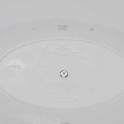 Этажерка для фруктов и десертов «Вивьен», 2 ярусная, пластик, овальная, 25.5×17,5/30×21.5 см, белая