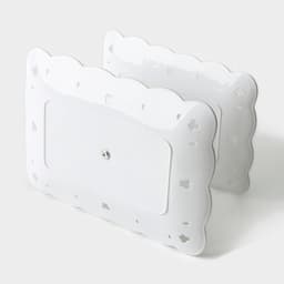 Этажерка для фруктов и десертов Доляна «Вивьен», 2 ярусная, пластик, прямоугольная, 22.5×16 см, 26.5×19 см, белая