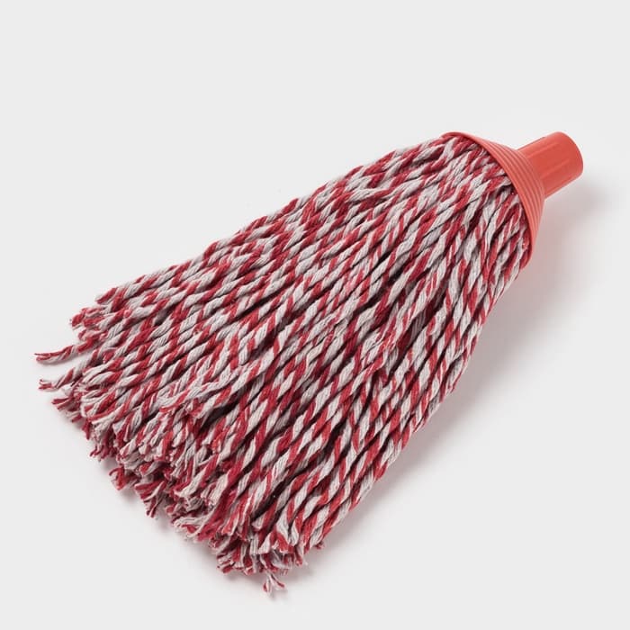 Насадка для швабры веревочная Доляна, х/б 300 г, длина нити 33 см, МИКС