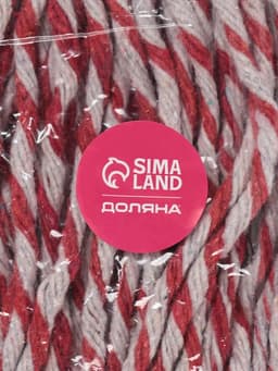 Насадка для швабры веревочная Доляна, х/б 300 г, длина нити 33 см, МИКС