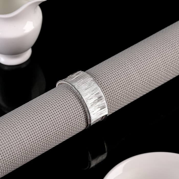 Кольцо для салфеток «Аврора», 4.5×2 см, железо, серебристое