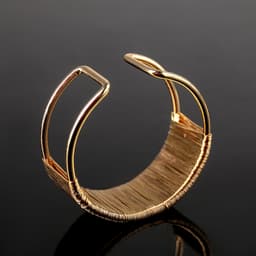 Кольцо для салфеток «Аврора», 5×2 см, железо, золотистое