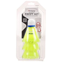 Набор воланов для бадминтона ONLYTOP SWIFT HIT, 3 шт., нейлон, жёлтый