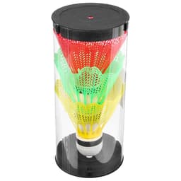 Набор воланов для бадминтона, 3 шт., пластик, в тубе, цвет МИКС