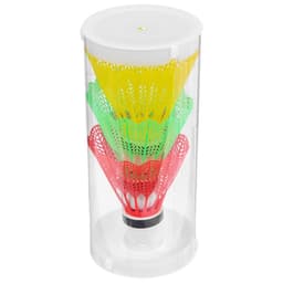 Набор воланов для бадминтона, 3 шт., пластик, в тубе, цвет МИКС