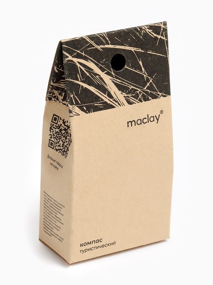 Компас maclay, d=5.3 см, ABS пластик