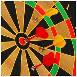 Набор для игры в дартс ONLYTOP, магнитное полотно диаметром 50 см, 6 дротиков