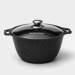 Набор посуды KUKMARA «Мраморная №3», 6 предметов, съёмная ручка, антипригарное покрытие, литой алюминий, литой алюминий