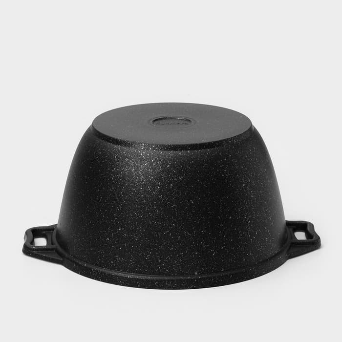 Набор посуды KUKMARA «Мраморная №3», 6 предметов, съёмная ручка, антипригарное покрытие, литой алюминий, литой алюминий