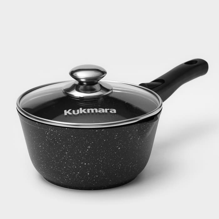 Набор посуды KUKMARA «Мраморная №3», 6 предметов, съёмная ручка, антипригарное покрытие, литой алюминий, литой алюминий