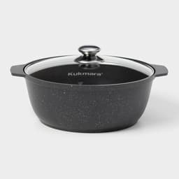 Жаровня KUKMARA, 4 л, d=28 см, h=10.5 см, антипригарное покрытие, серая