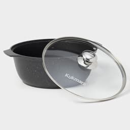 Жаровня KUKMARA, 4 л, d=28 см, h=10.5 см, антипригарное покрытие, серая