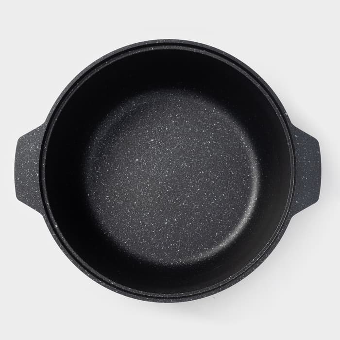 Жаровня KUKMARA, 4 л, d=28 см, h=10.5 см, антипригарное покрытие, серая