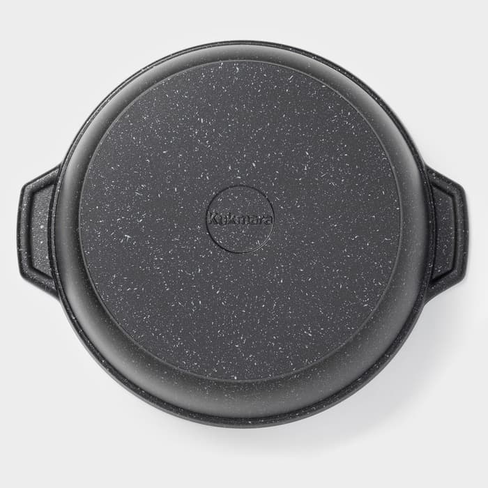 Жаровня KUKMARA, 3 л, d=28 см, h=8.5 см, антипригарное покрытие, серая