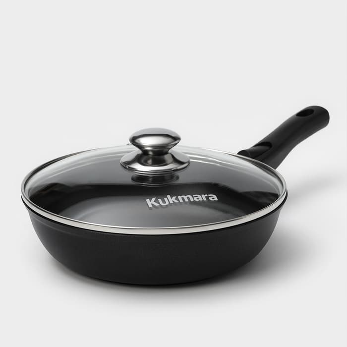 Набор посуды KUKMARA «Традиция №1», 3 предмета, антипригарное покрытие, чёрный