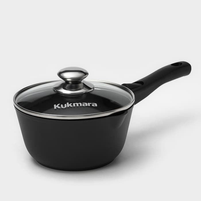 Набор посуды KUKMARA «Традиция №1», 3 предмета, антипригарное покрытие, чёрный