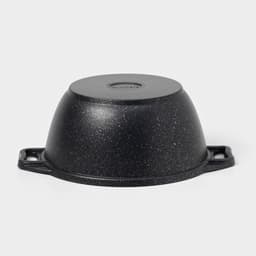 Кастрюля KUKMARA «Мраморная», 2 л, d=22 см, h=15.5 см, стеклянная крышка, антипригарное покрытие, литой алюминий, серый