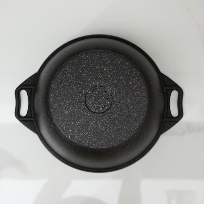 Кастрюля KUKMARA Granit ultra, 4 л, d=26 см, со стеклянной крышкой, антипригарное покрытие, литой алюминий, чёрная