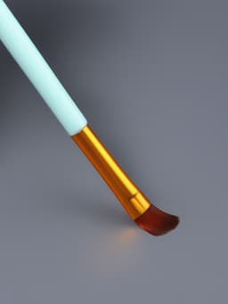 Набор кистей для макияжа COLOR POWER, 4 шт., бирюзовый, золотистый