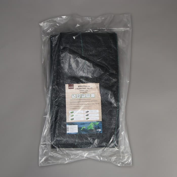 Агроткань застилочная, с разметкой, 10×1.1 м, плотность 100 г/м², полипропилен, Greengo, Эконом 50%