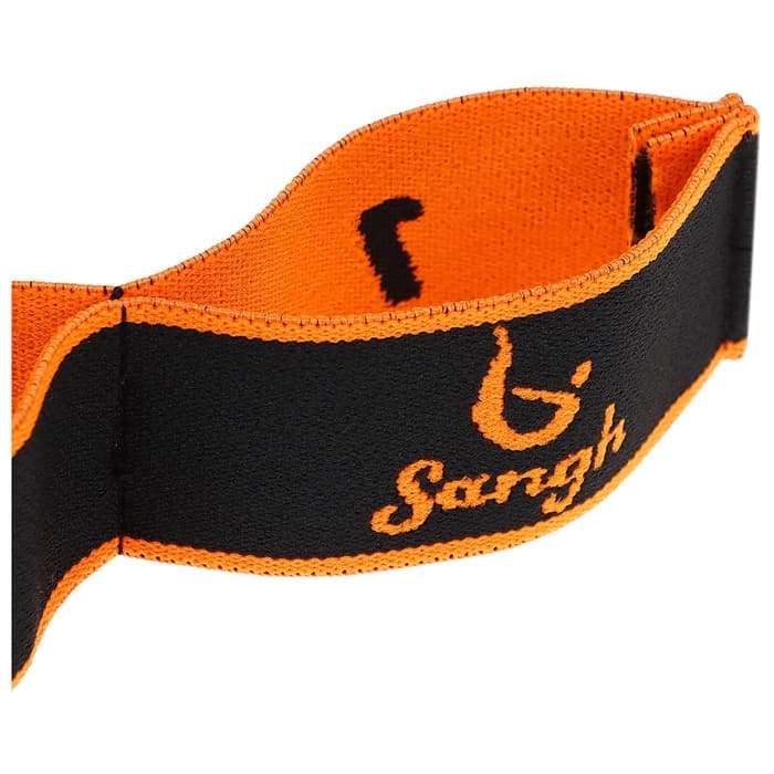 Эспандер-лента Sangh, эластичная, с захватами, 90×4 см, оранжевый