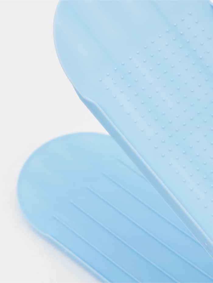 Подставка для хранения обуви регулируемая, 26×10×6 см, голубая