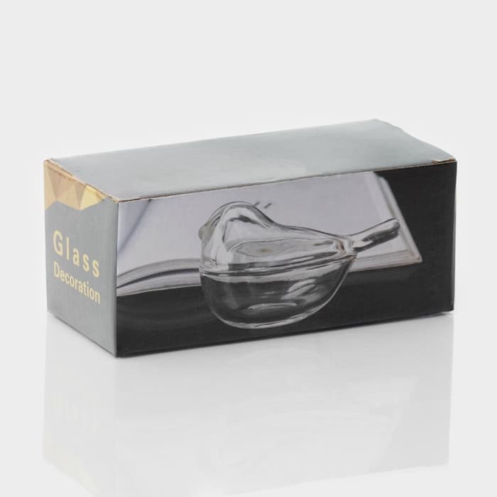 Ёмкость для варенья и мёда Доляна «Синичка», 80 мл, 12×7×5.5 см, стекло, прозрачная