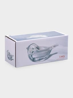 Ёмкость для варенья и мёда Доляна «Синичка», 80 мл, 12×7×5.5 см, стекло, прозрачная