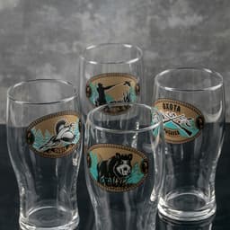 Пивной бокал ОСЗ «Тюлип. На охоте», 570 мл, стекло, рисунок МИКС