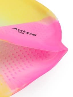 Шапочка для плавания ONLYTOP, силиконовая, обхват 54-60 см, цвета МИКС