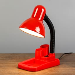 Лампа настольная «Мудрец» Е27 40W, 220 В красный 18×11.5×33 см RISALUX
