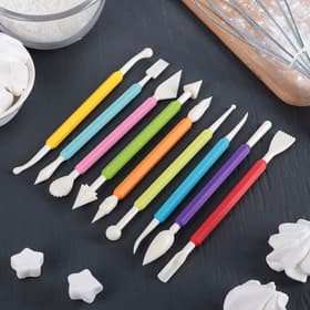 Набор для моделирования кондитерских украшений Доляна, 9 шт., 17 см