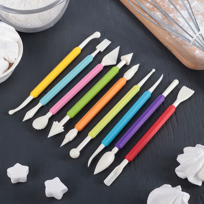 Набор для моделирования кондитерских украшений Доляна, 9 шт., 17 см