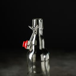 Бутылка, 500 мл, с бугельным замком, стекло, прозрачная