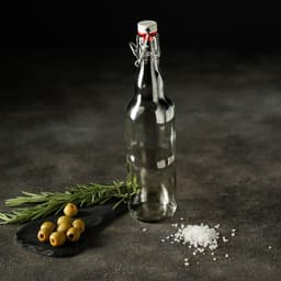 Бутылка, 500 мл, с бугельным замком, стекло, прозрачная