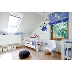 Кровать детская с фотопечатью «Совята», без ящика, 800×1600 мм, цвет белый