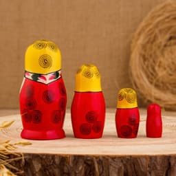 Матрешка дерево «Семёновская», 4-х кукольная, высшая категория