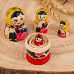 Матрешка дерево «Семёновская», 4-х кукольная, высшая категория