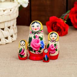 Матрешка дерево «Семёновская», 4-х кукольная, высшая категория