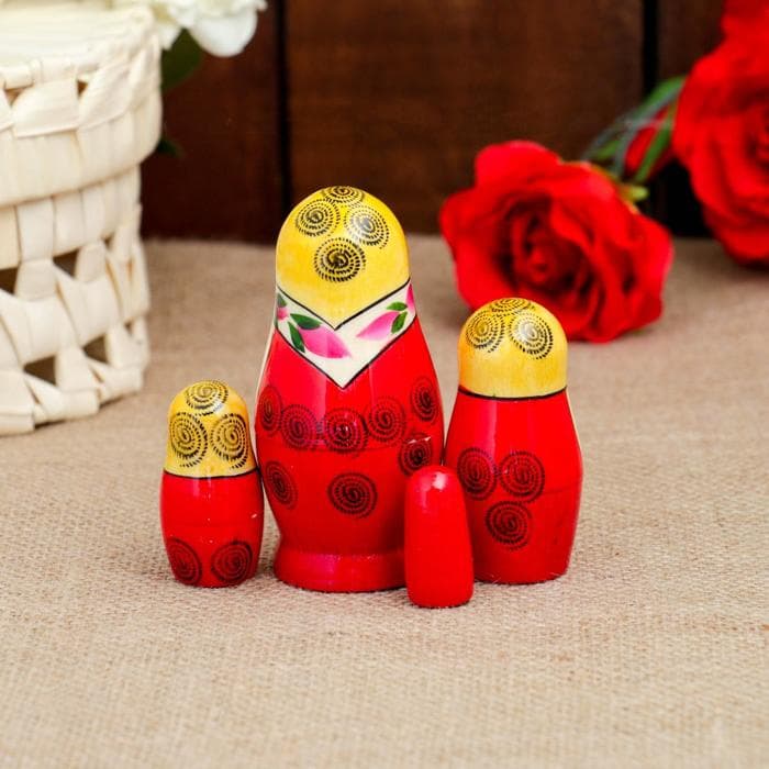 Матрешка дерево «Семёновская», 4-х кукольная, высшая категория