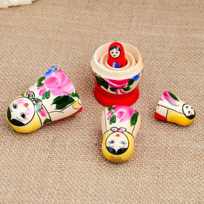 Матрешка дерево «Семёновская», 4-х кукольная, высшая категория