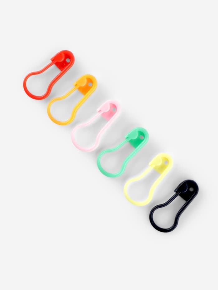 Набор булавок, 2.3 см, 20 шт., разноцветный