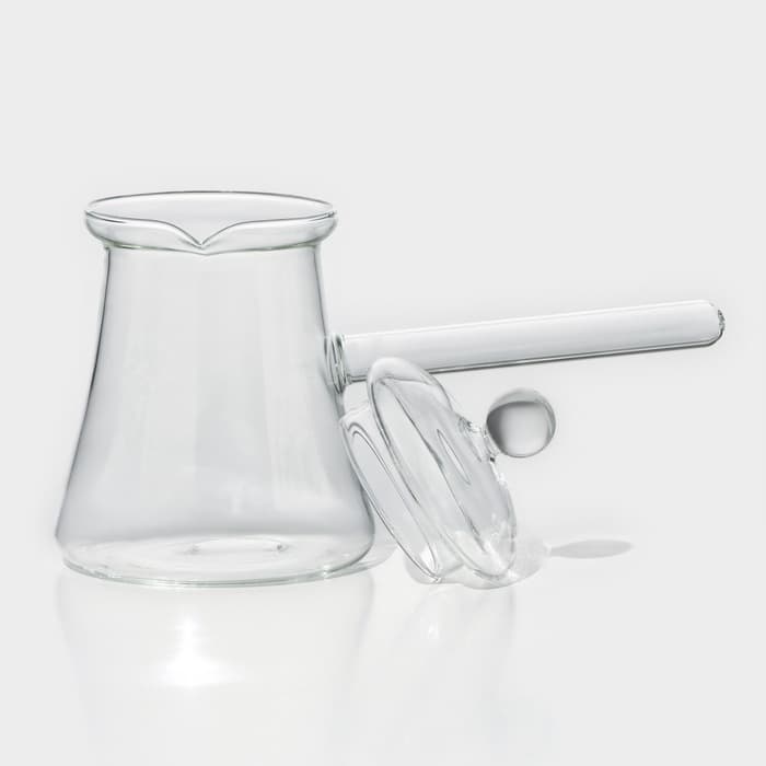 Турка Magistro «Арабика», 350 мл, 19×8.5×14 см, с крышкой, стекло