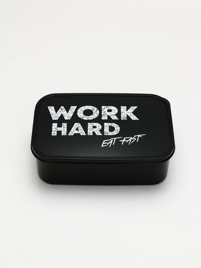 Ланч - бокс прямоугольный Work hard, 1200 мл