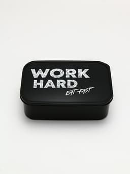 Ланч - бокс прямоугольный Work hard, 1200 мл
