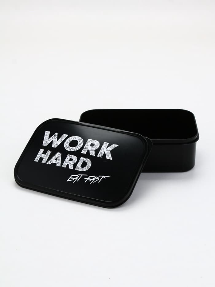 Ланч - бокс прямоугольный Work hard, 1200 мл