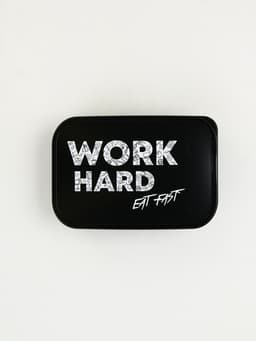 Ланч - бокс прямоугольный Work hard, 1200 мл